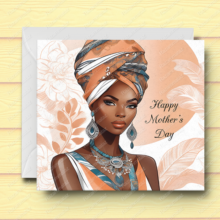 Black Mother's Day Card D
